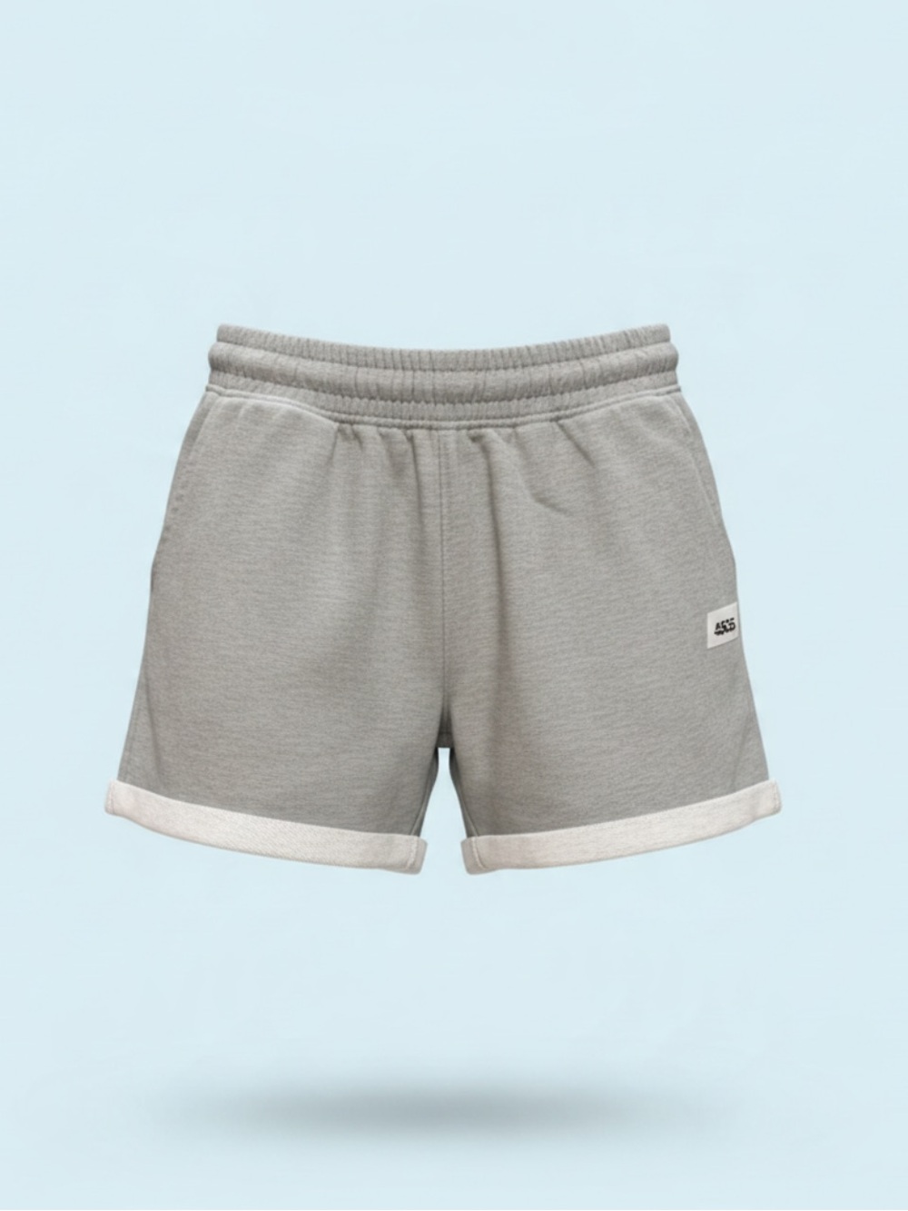 ASOS Light Gray Athletic Lounge Shorts with Rolled Hem